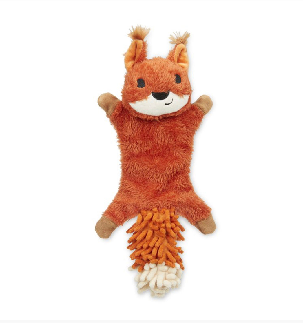 SAFFIA SQUIRREL CRINKLE DOG TOY