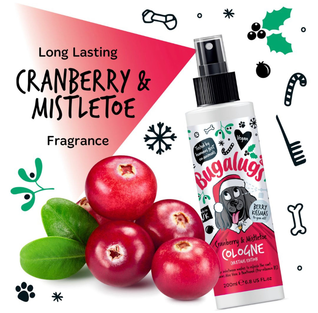 Bugalugs - Cranberry & Mistletoe Cologne