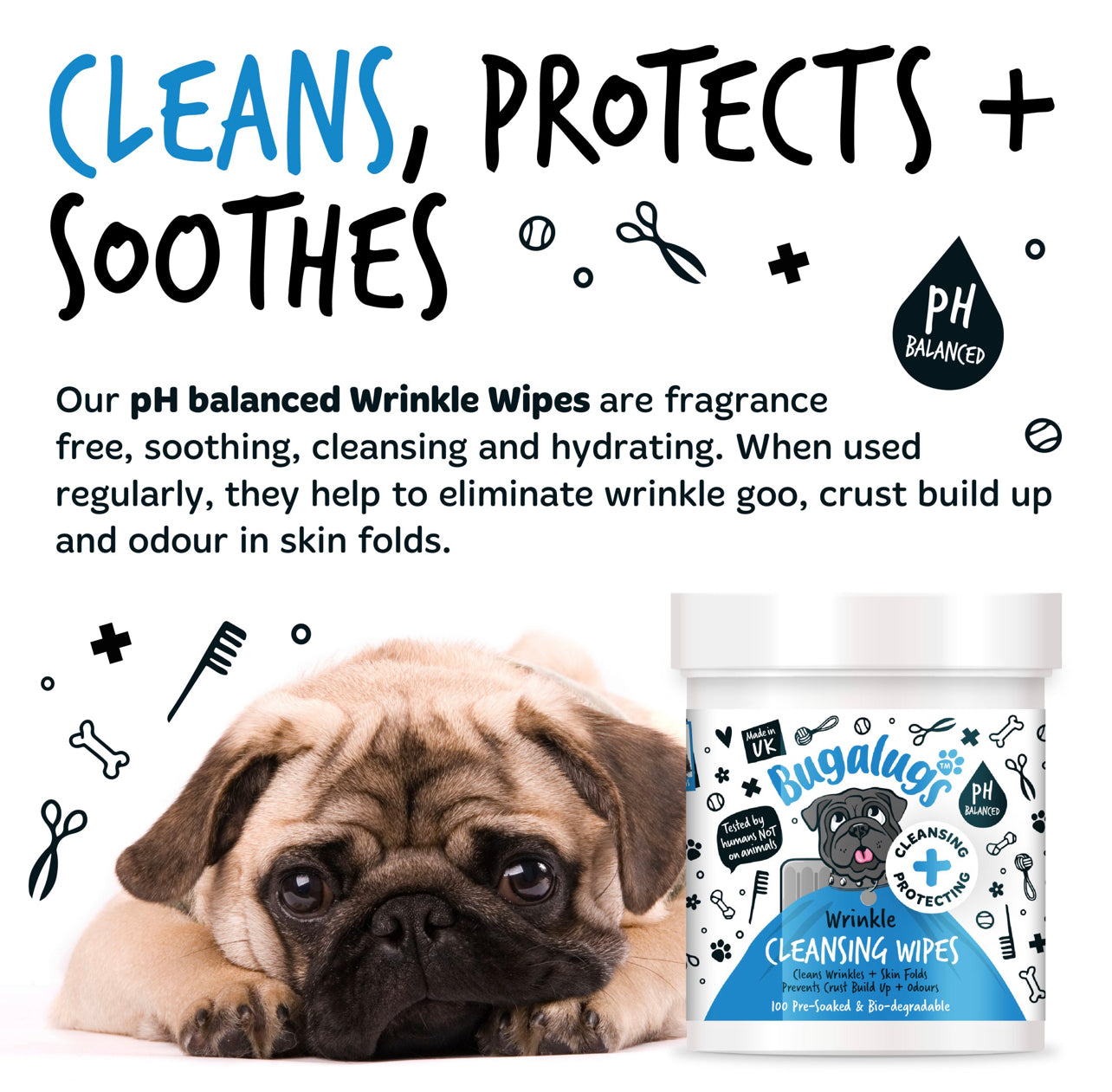 Bugalugs- Wrinkle Cleansing Wipes