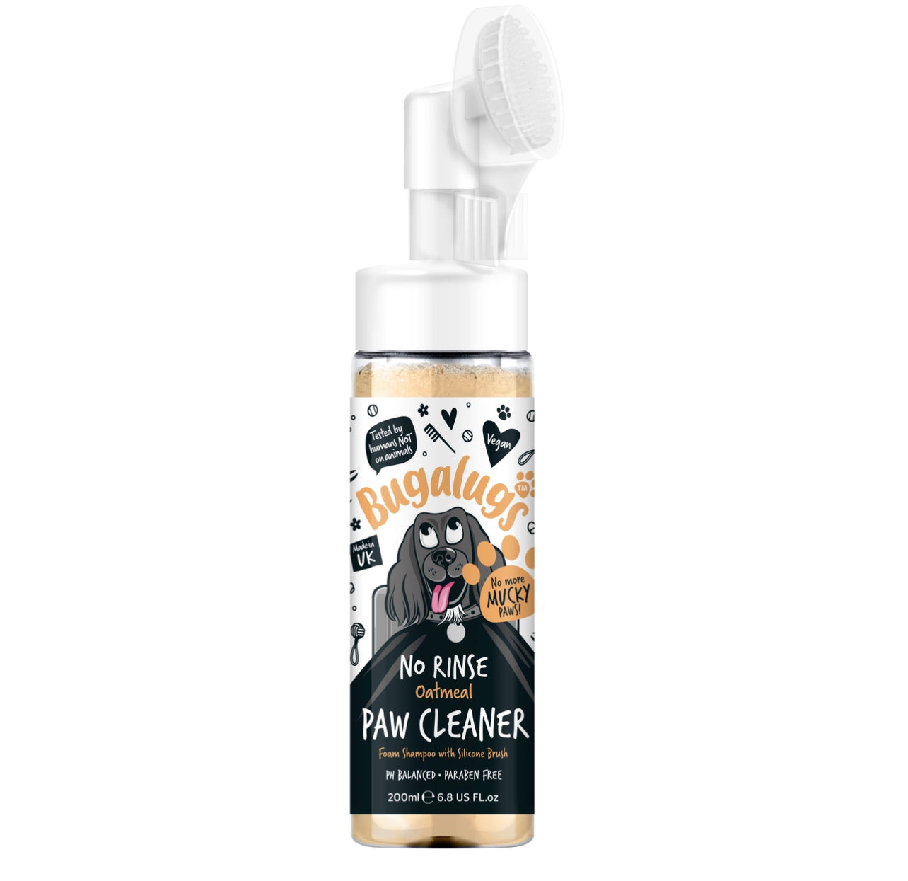 Bugalugs - No Rinse Paw Cleaner Oatmeal ( Coconut & Lime )