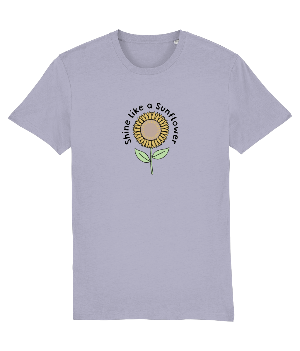 Shine Like A Sunflower - Adult T- Shirt - Light Multi Colour Available