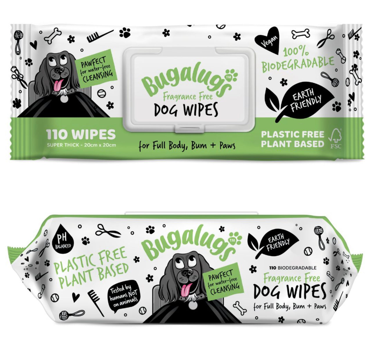 Bugalugs- Biodegradable Dog Wipes