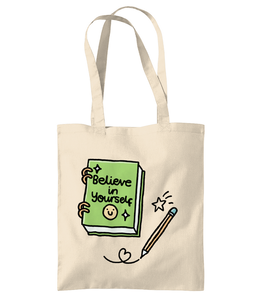Pawsitivity - Beleive In Yourself - Premium Cotton Tote Bag