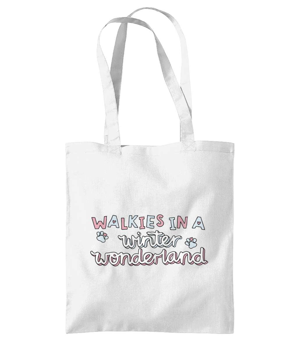 Walkies In A Winter Wonderland - Organic Premium Cotton Tote Bag
