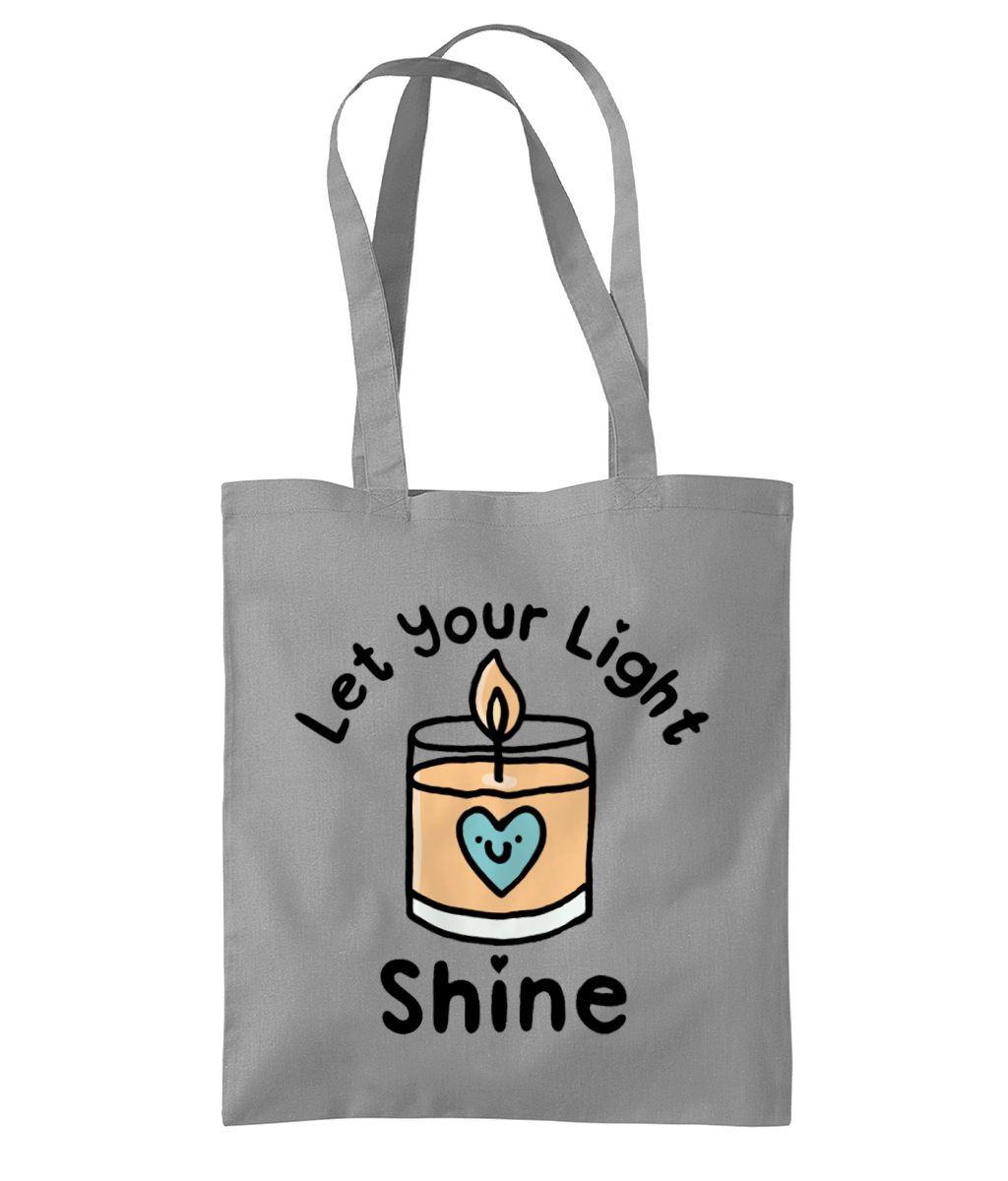 Pawsitivity - Let Your Light Shine - Organic Premium Cotton Tote Bag