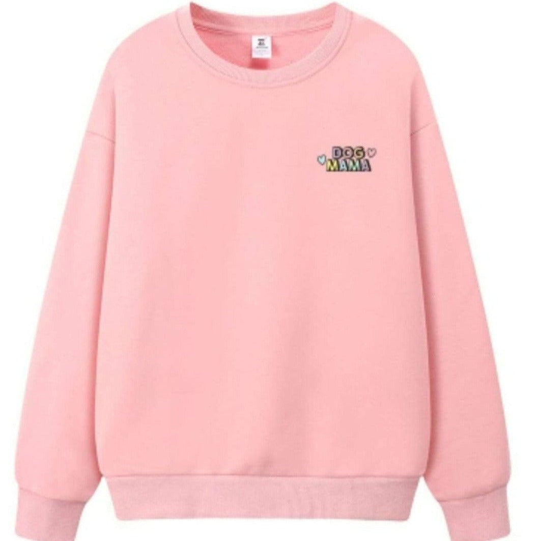 Sweatshirt - Dog Mama - Pink