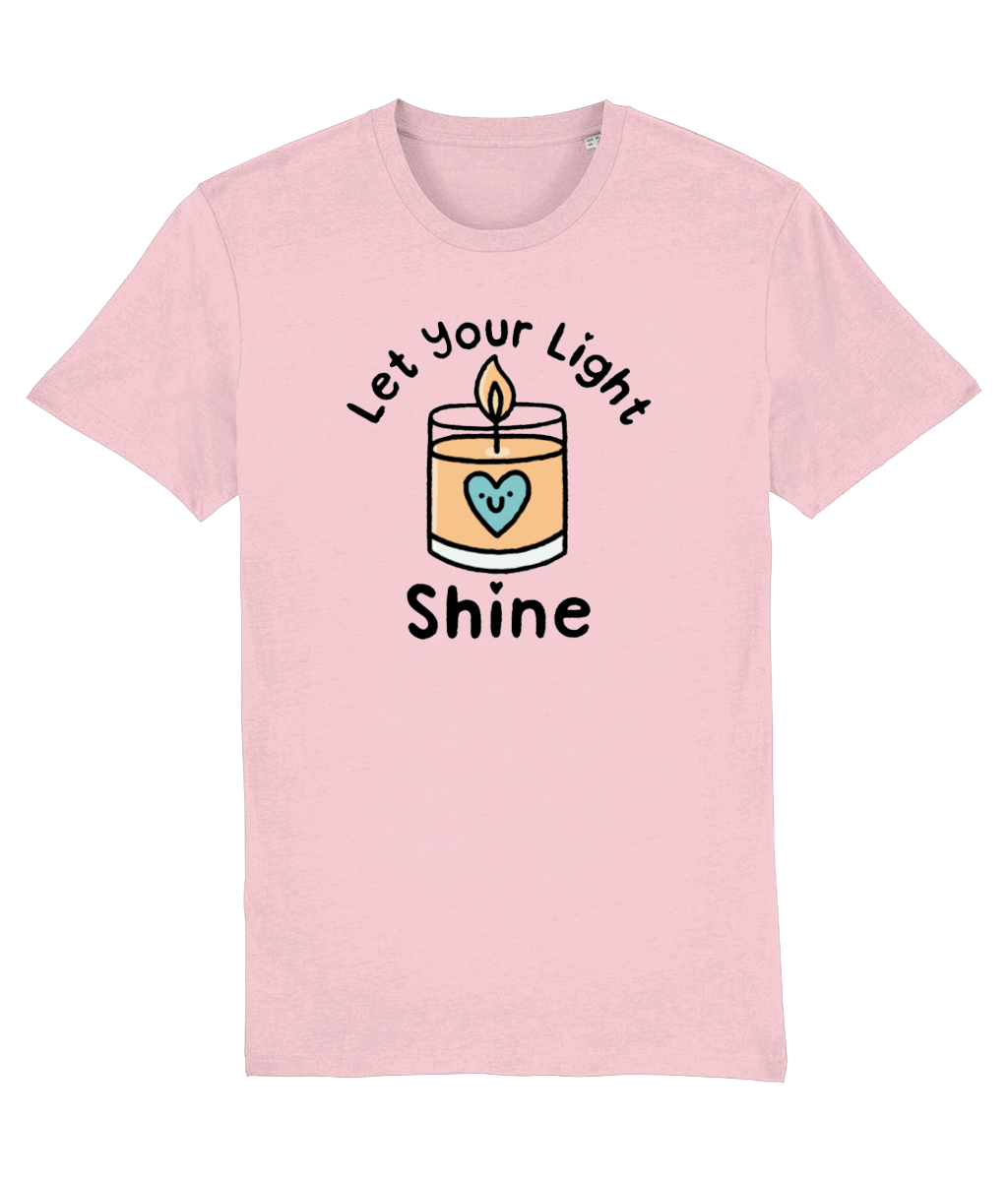 Pawsitivity T-Shirt - Let Your Light Shine (Multi Colours Available)