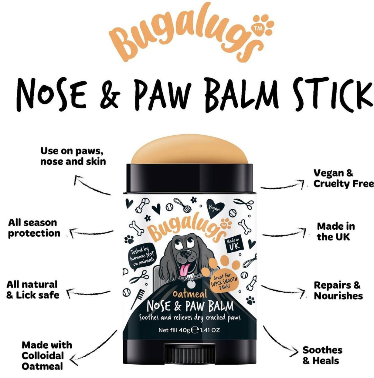 Bugalugs - Nose & Paw Balm Stick
