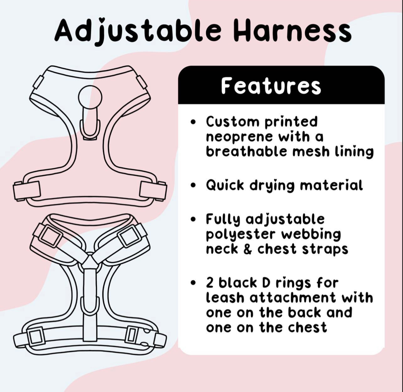 Adjustable Harness - Royal Paws Of London