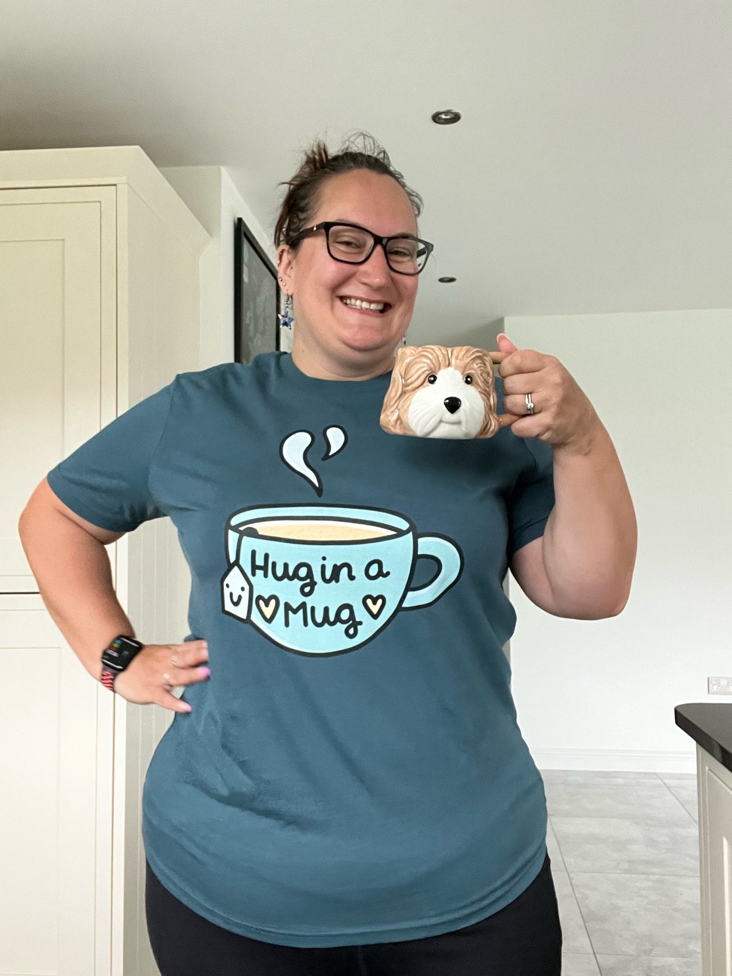 Pawsitivity T-Shirt - Hug In A Mug (Multi Colours Available)