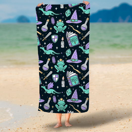 Beach Towel - Black Magic