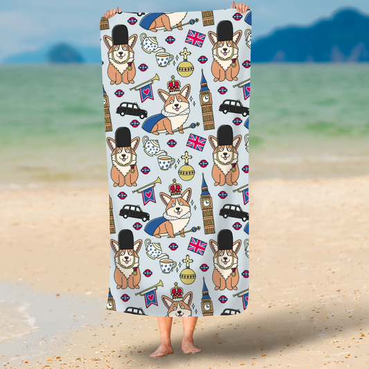 Beach Towel - Royal Paws Of London