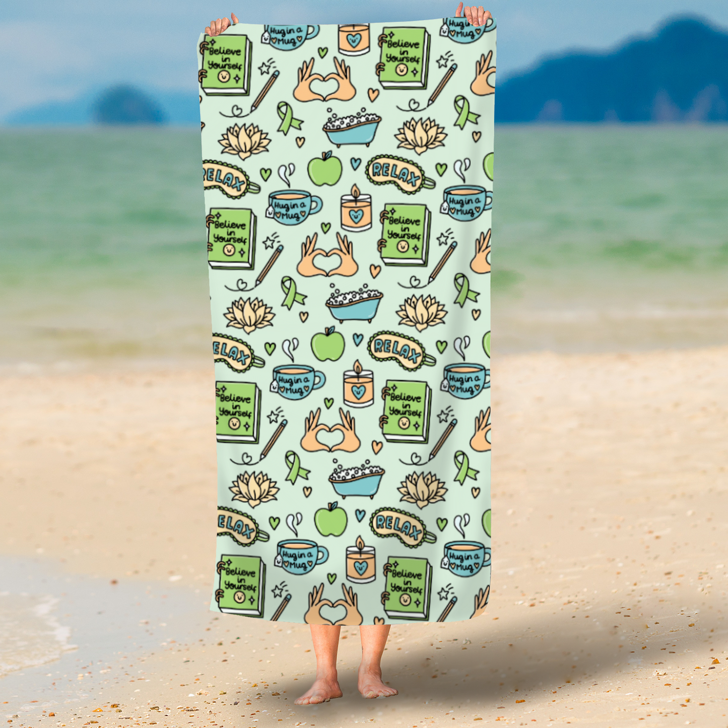 Beach Towel - Pawsitivity